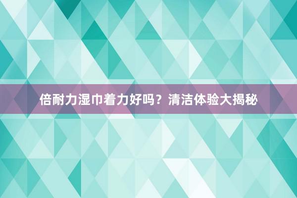 倍耐力湿巾着力好吗？清洁体验大揭秘