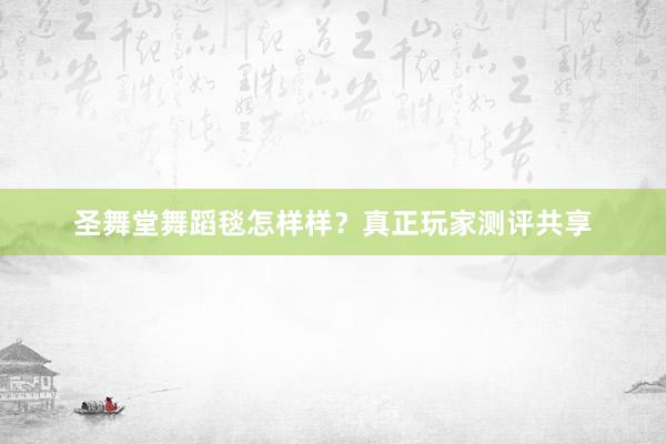 圣舞堂舞蹈毯怎样样？真正玩家测评共享
