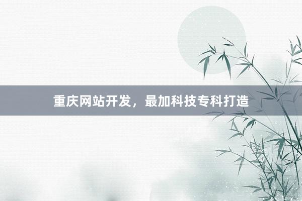 重庆网站开发，最加科技专科打造